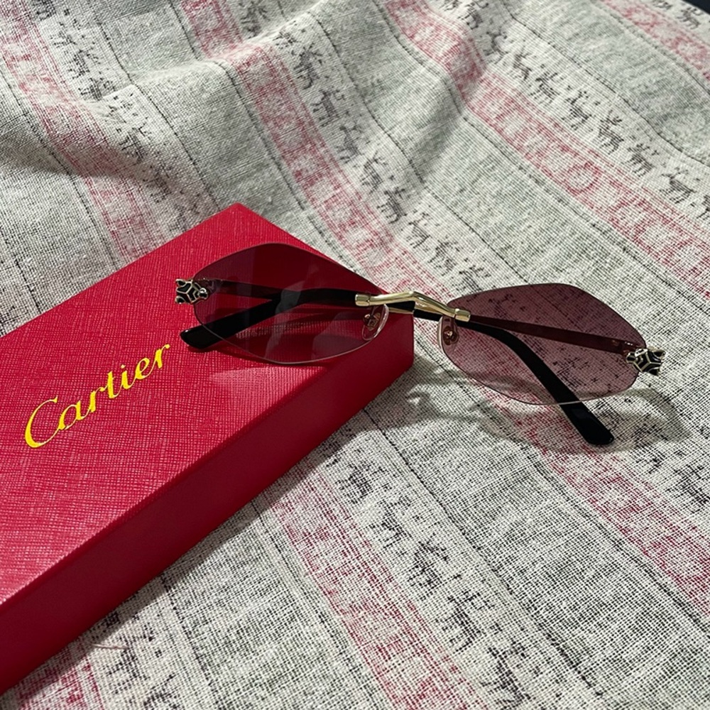 Cartier Pink Lens Glasses